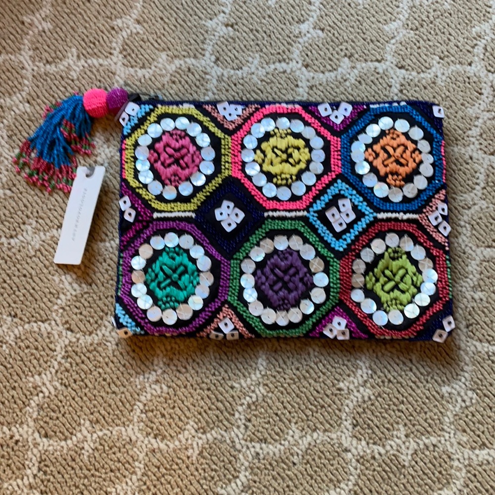 NWT Anthropologie beaded clutch / bag
